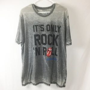 Official The Rolling Stones T-Shirt Grey Size XL